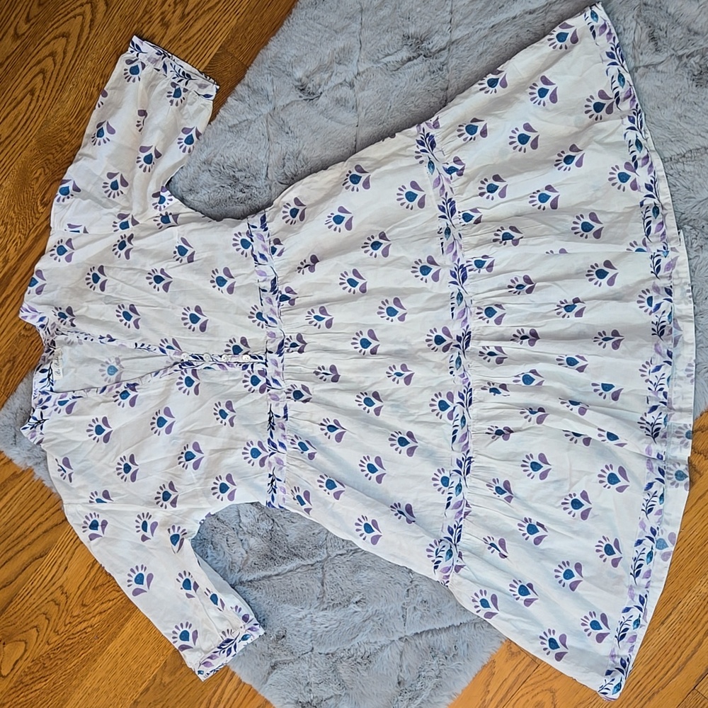 Be Boho White/Purple/Blue Dress, Womens Large, Great Condition